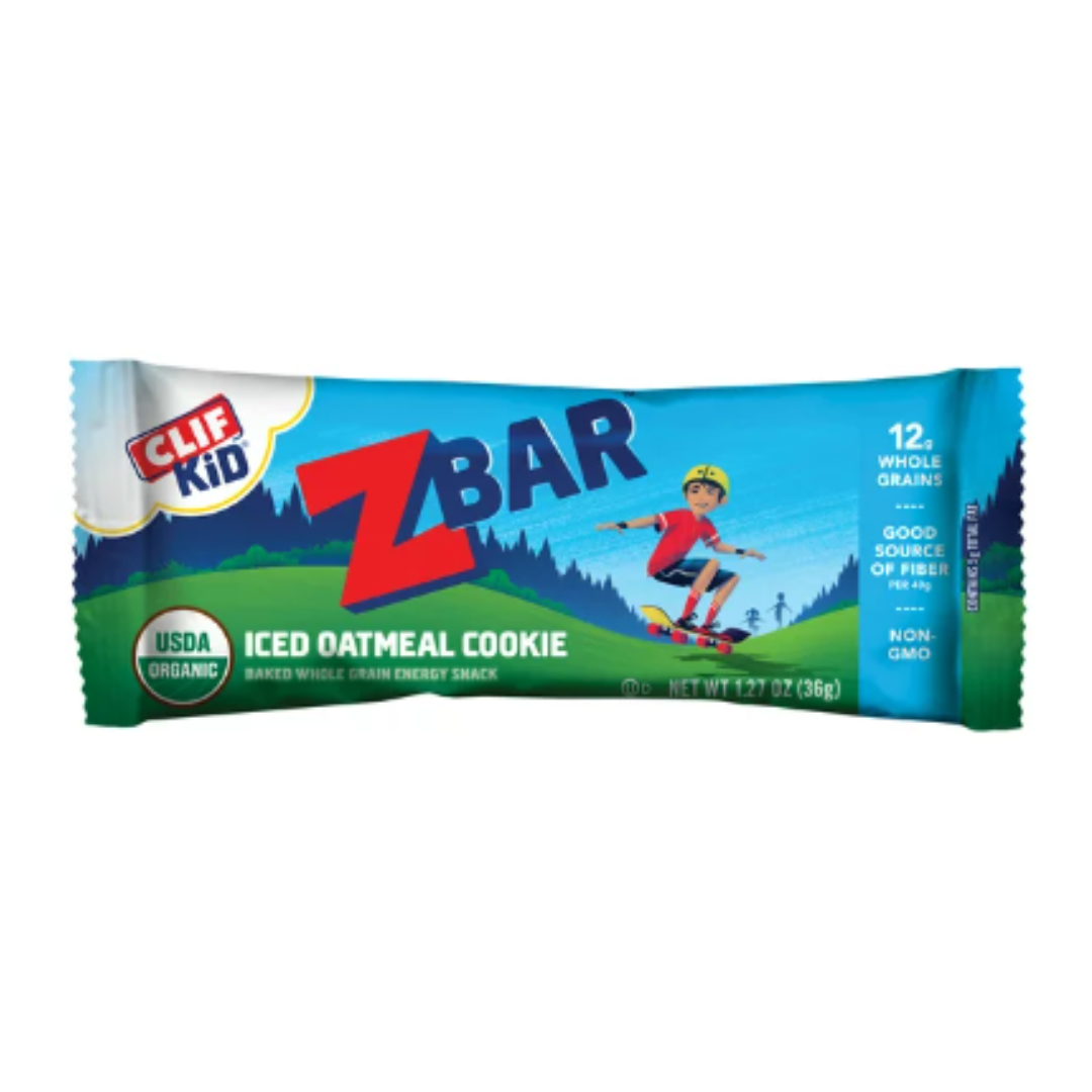 Clif Kid ZBar Iced Oatmeal Cookie Baked Whole Grain Energy Snack Bars, 1.27 Ounce