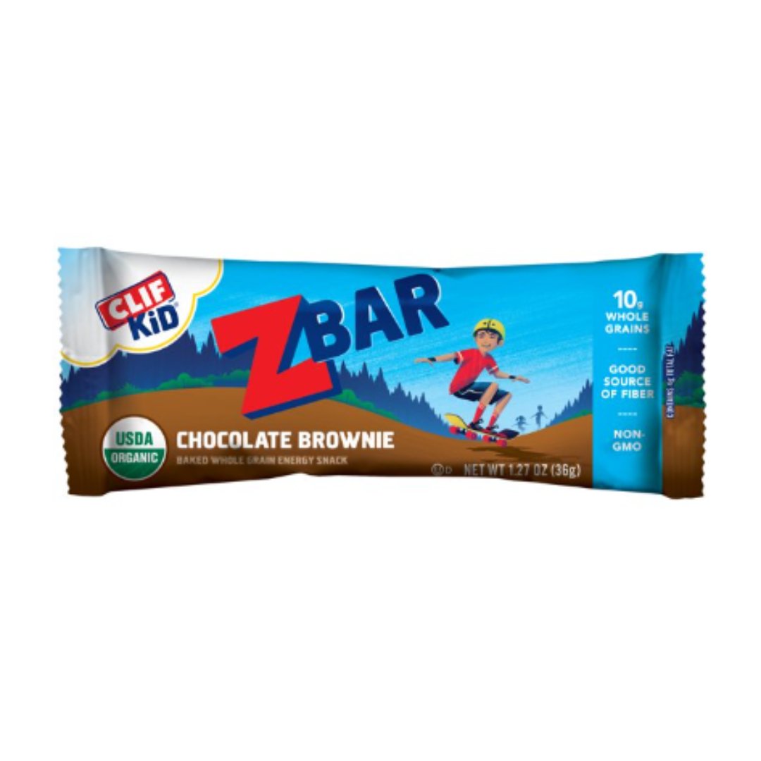 CLIF Kid Zbar Organic Granola Bars, Kids Snacks, Chocolate Brownie, 1.27 Ounce