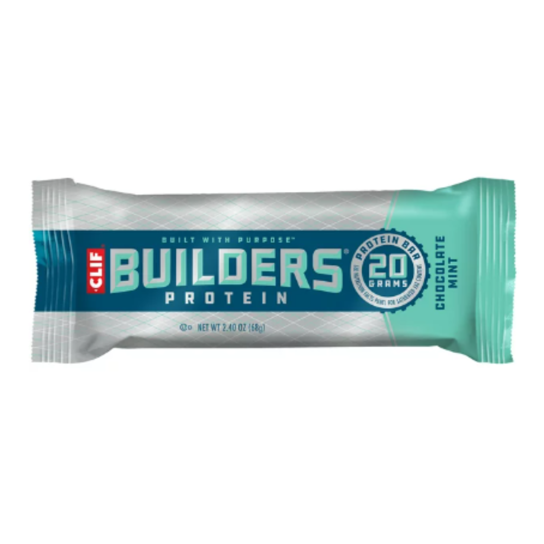 CLIF Builders Protein Bars, Gluten Free, Chocolate Mint, 2.4 Ounce