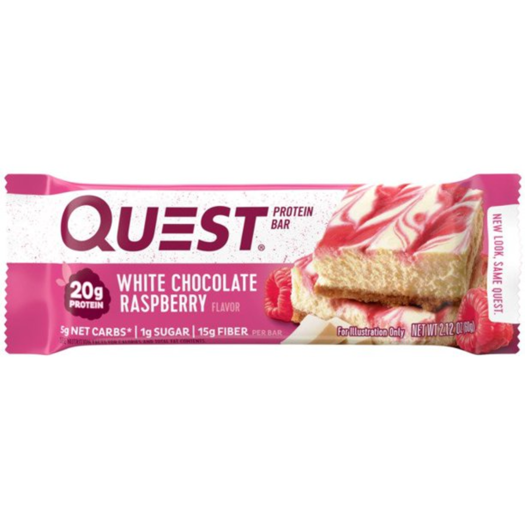 Quest Protein Bar, White Chocolate Raspberry, 2.12 Ounce