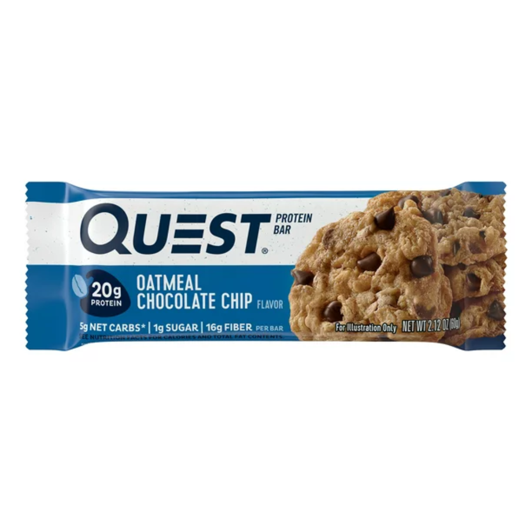 Quest Protein Bar, Oatmeal Chocolate Chip, 2.12 Ounce