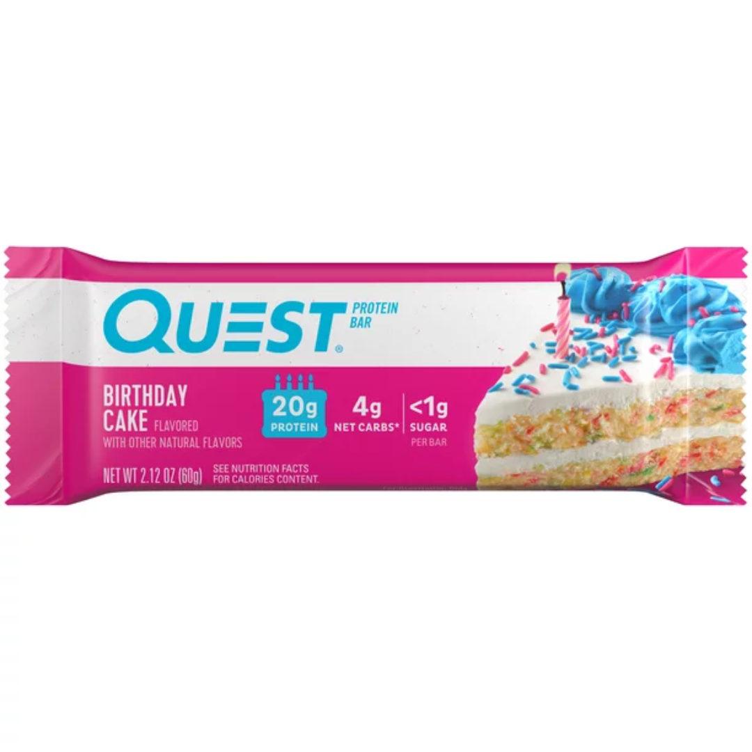 Quest Protein Bar, Birthday Cake, 2.12 Ounce