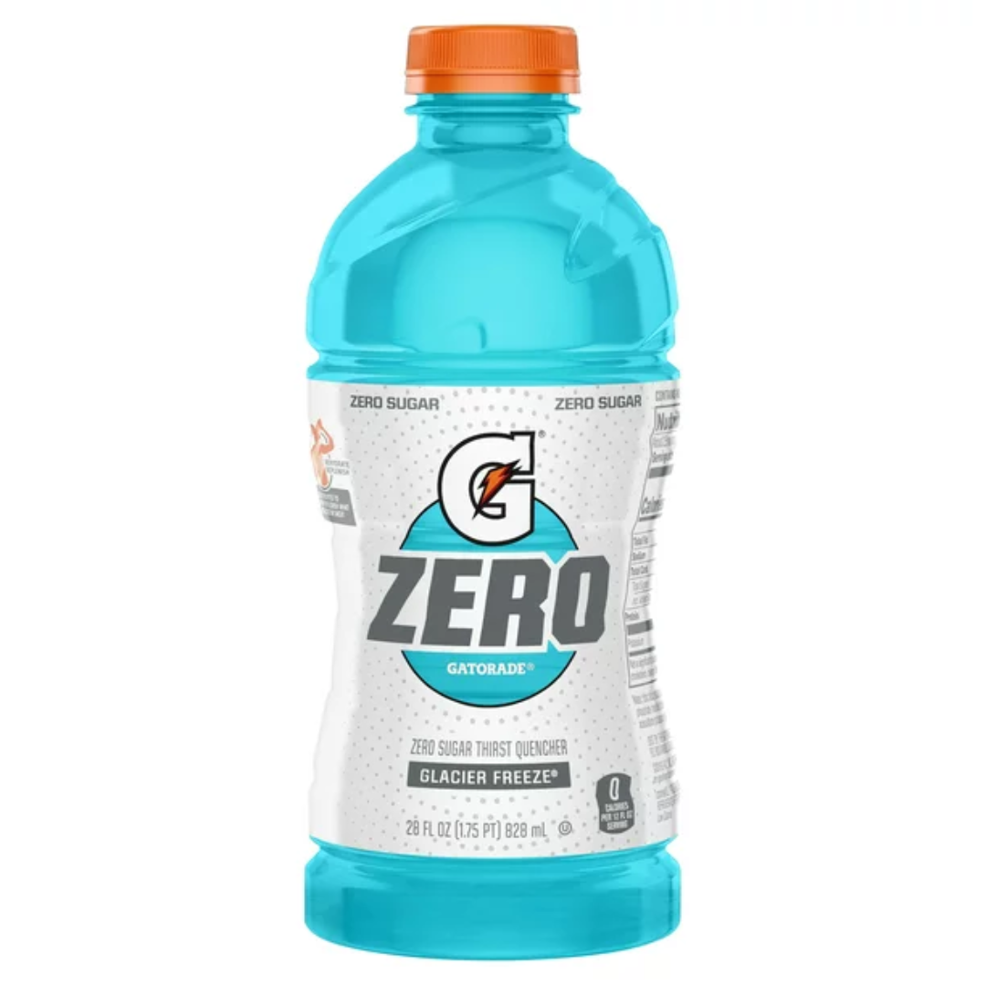 Gatorade G Zero Sugar Glacier Freeze Thirst Quencher Sports Drink, 28 Ounce