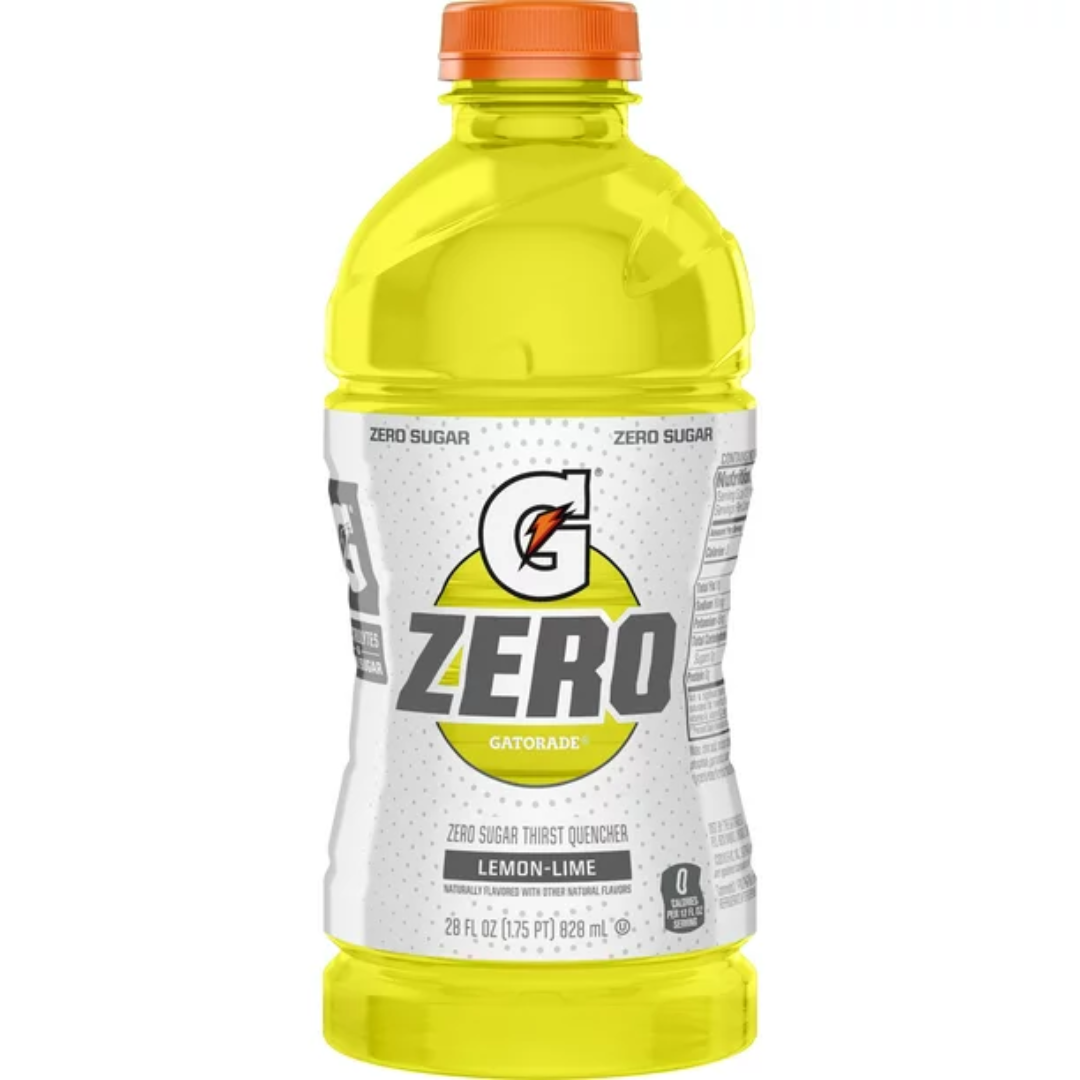 Gatorade G Zero Sugar Lemon Lime Thirst Quencher Sports Drink, 28 Ounce