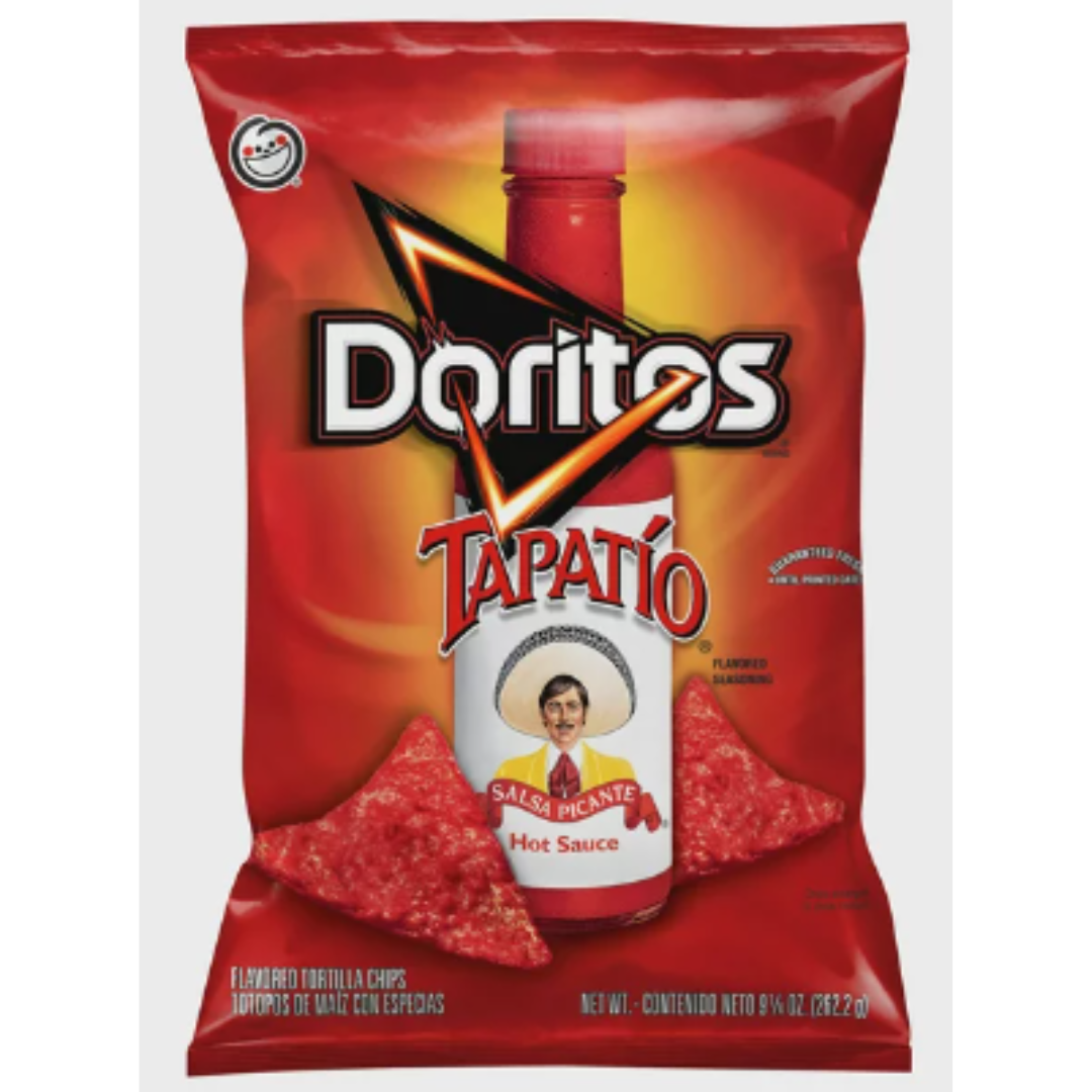 Doritos Flavored Tortilla Chips Tapatio Flavored 9.25 Ounce