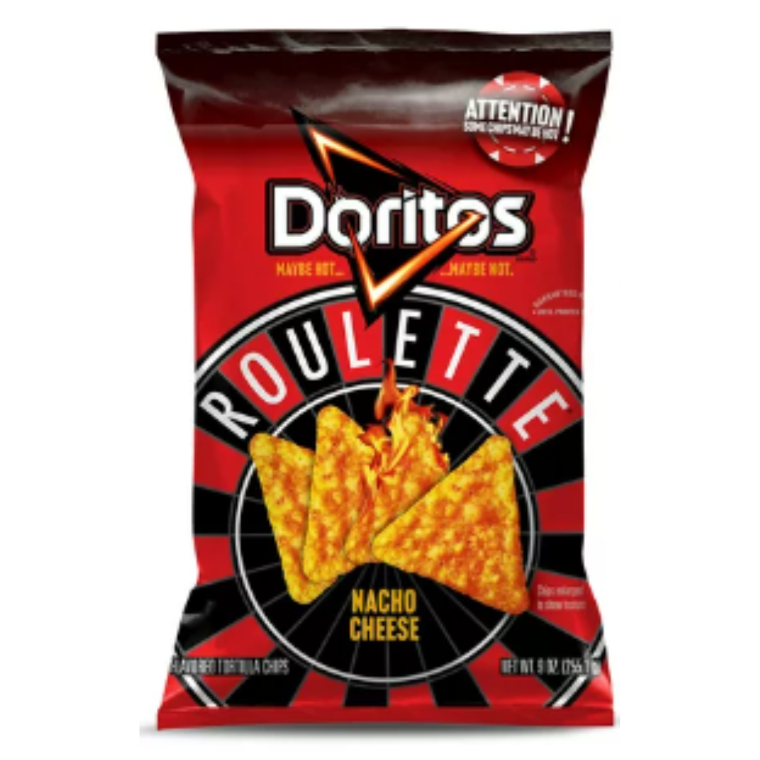 Doritos Roulette Nacho Cheese Tortilla Chips, 9 Ounce