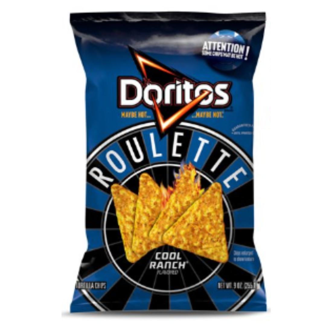 Doritos Roulette Cool Ranch Flavored Tortilla Chips, 9 Ounce