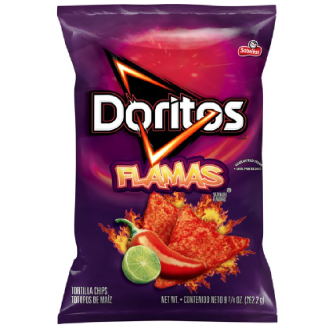 Doritos Tortilla Chips Flamas Flavored 9 1/4 Ounce