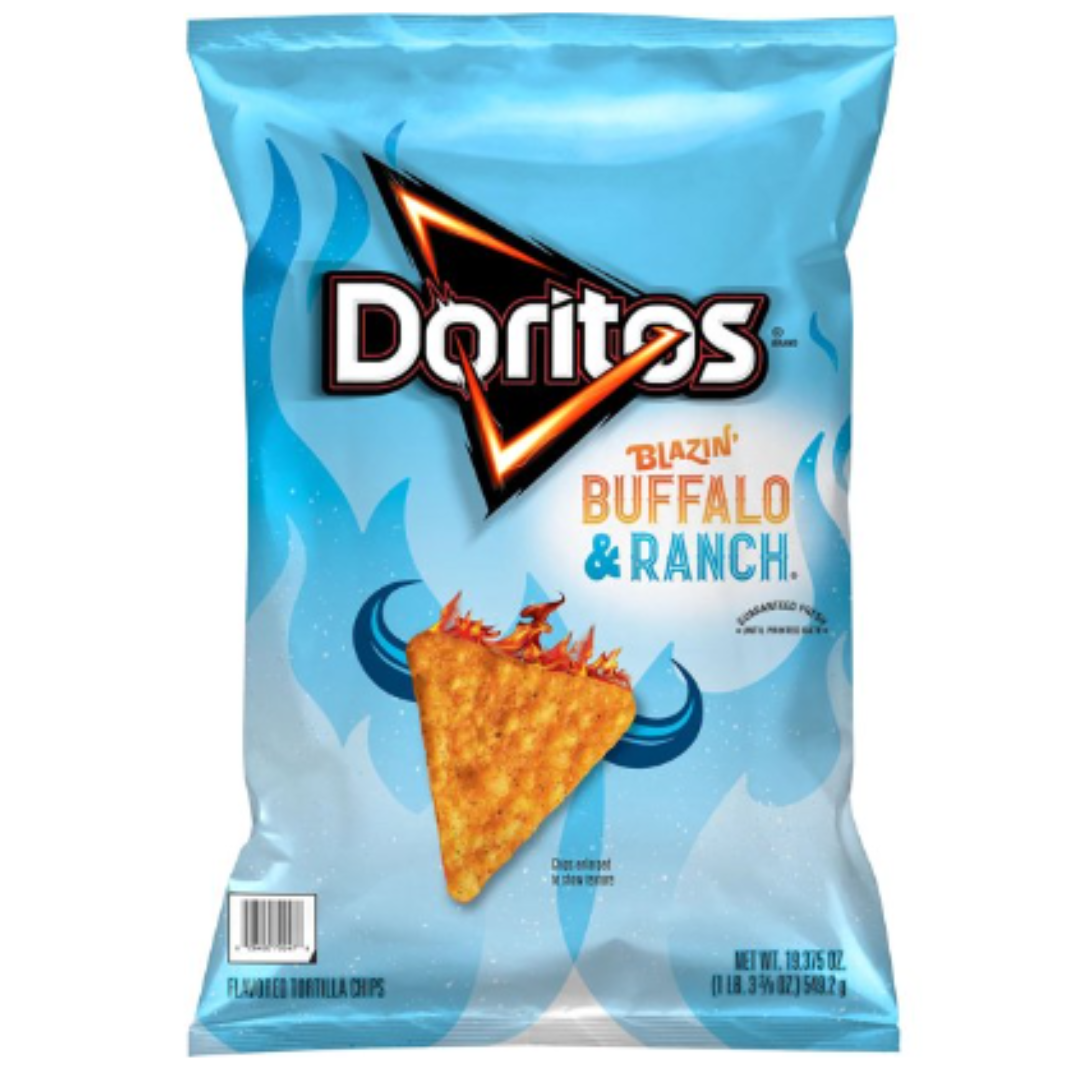 Doritos Tortilla Chips Blazin' Buffalo & Ranch, 19.375 Ounce