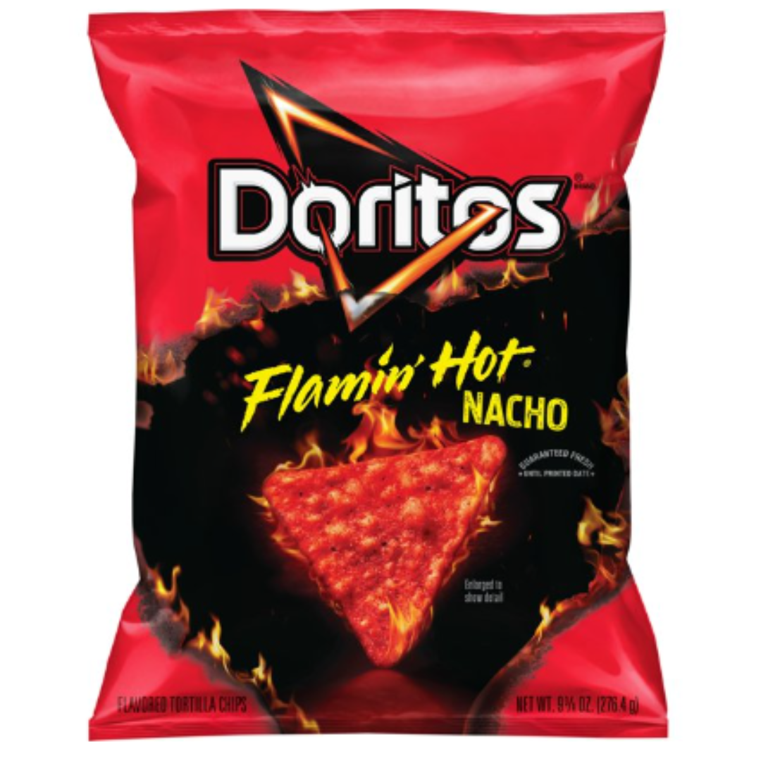 Doritos Flamin' Hot Nacho Tortilla Chips, 9.75 Ounce