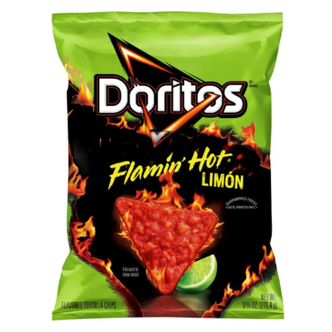 Doritos Flamin' Hot Limon Flavored Tortilla Chips, 9.75 Ounce