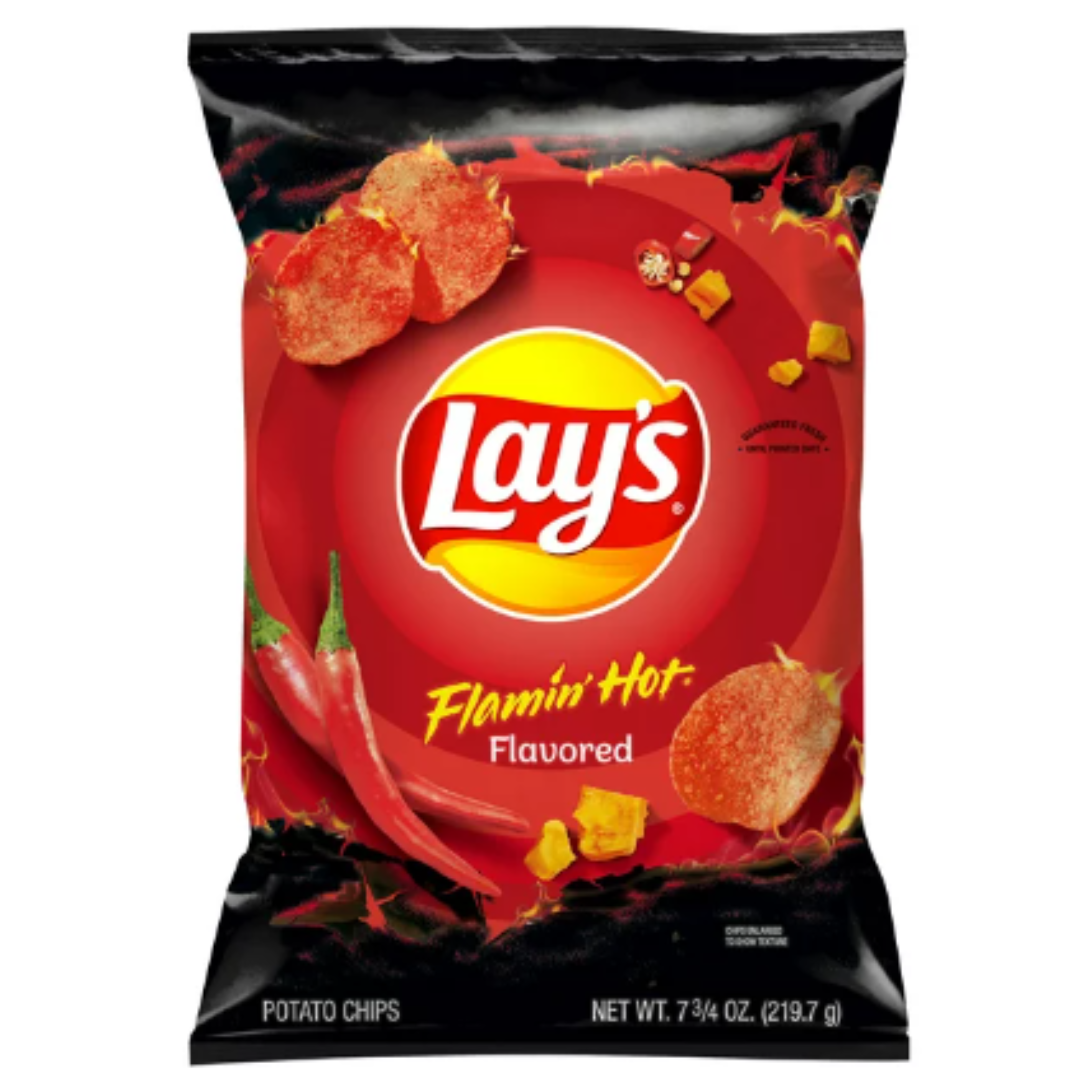 Lay's Potato Chips, Flamin' Hot Flavor, 7.75 Ounce
