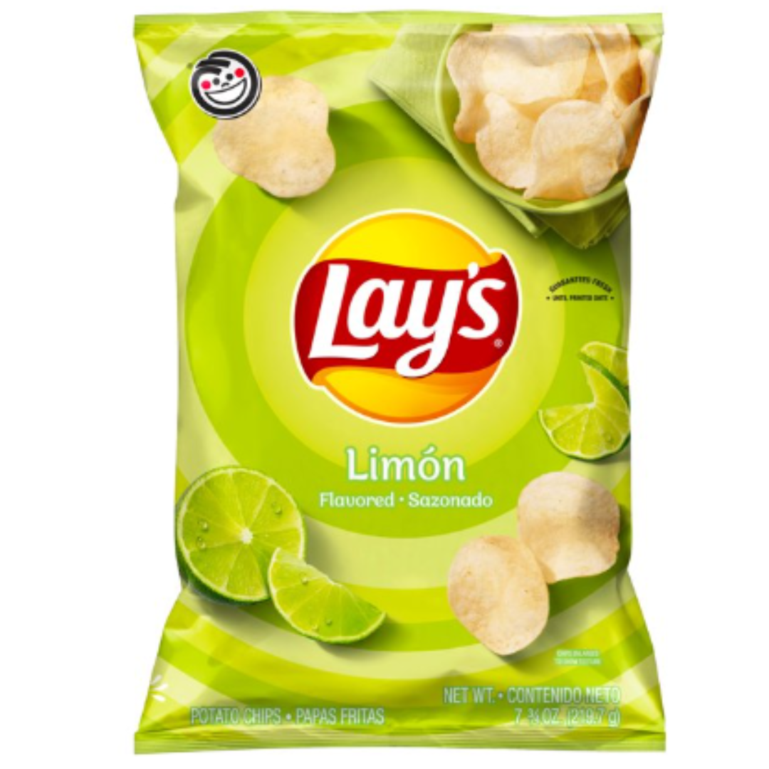 Lay's Potato Chips, Limon Flavor, 7.75 Ounce
