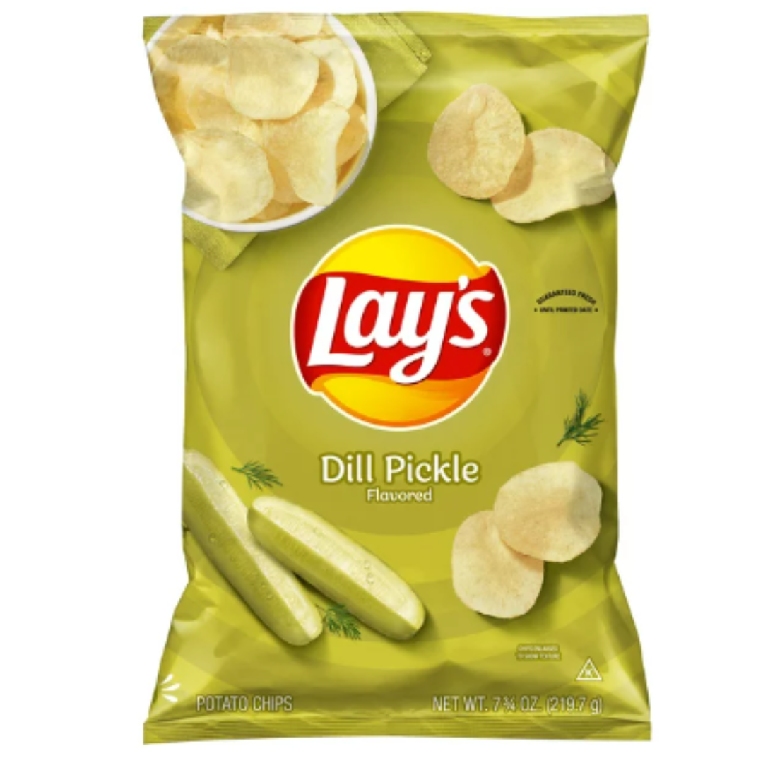 Lay's Potato Chips, Dill Pickle Flavor, 7.75 Ounce