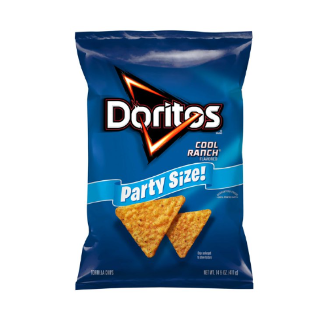 Doritos Cool Ranch Flavored Tortilla Chips, Party Size, 14.5 Ounce