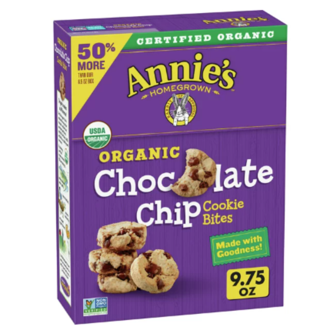 Annie's Homegrown Organic Cookie Bites Chocolate Chip, 9.75 Ounce
