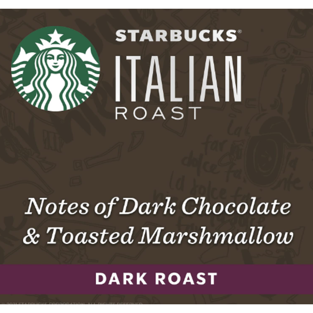Starbucks by Nespresso, Italian Style Dark Roast, Compatible with Nespresso Original Line System - 50 Count