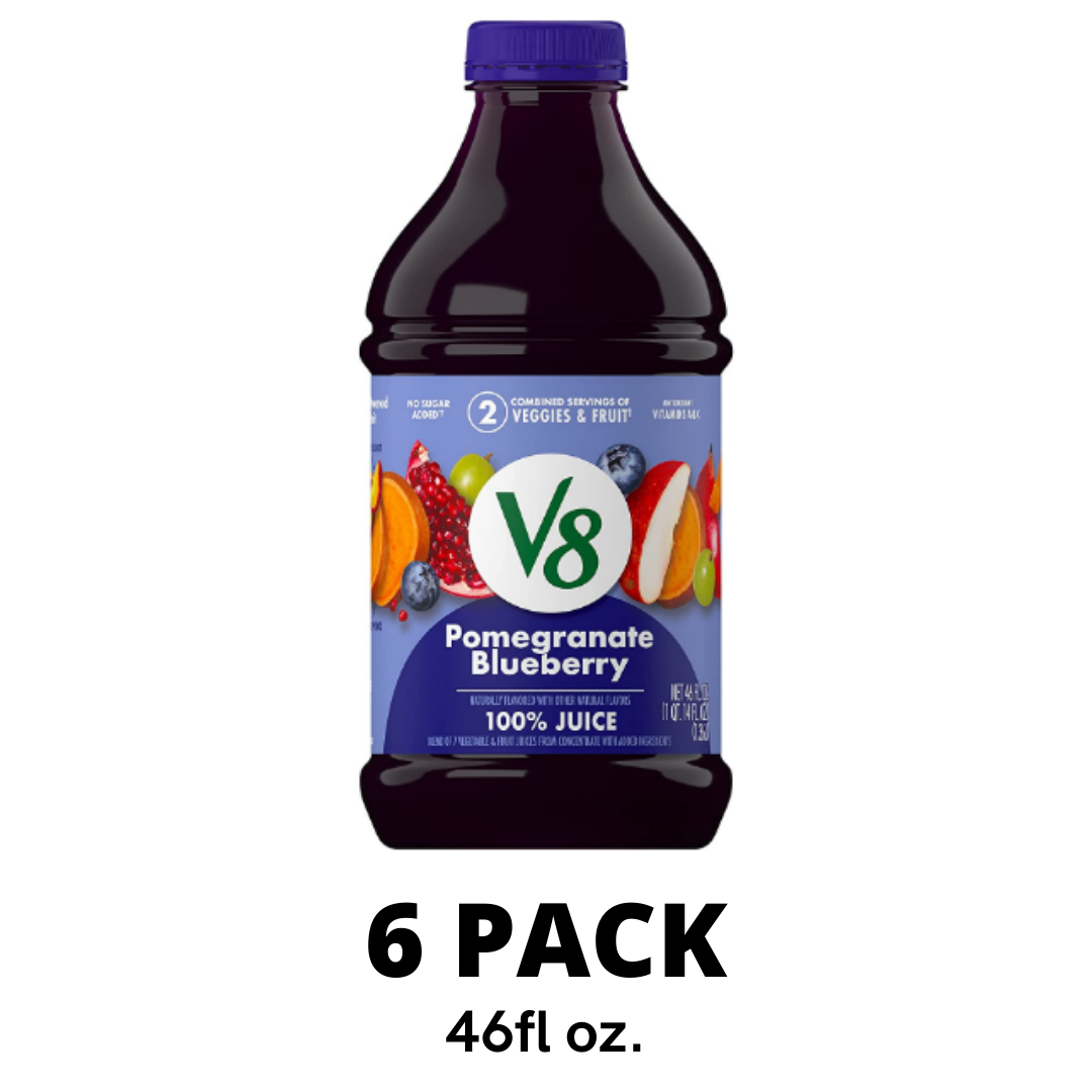V8 Pomegranate Blueberry, 46 Ounce - Pack of 6