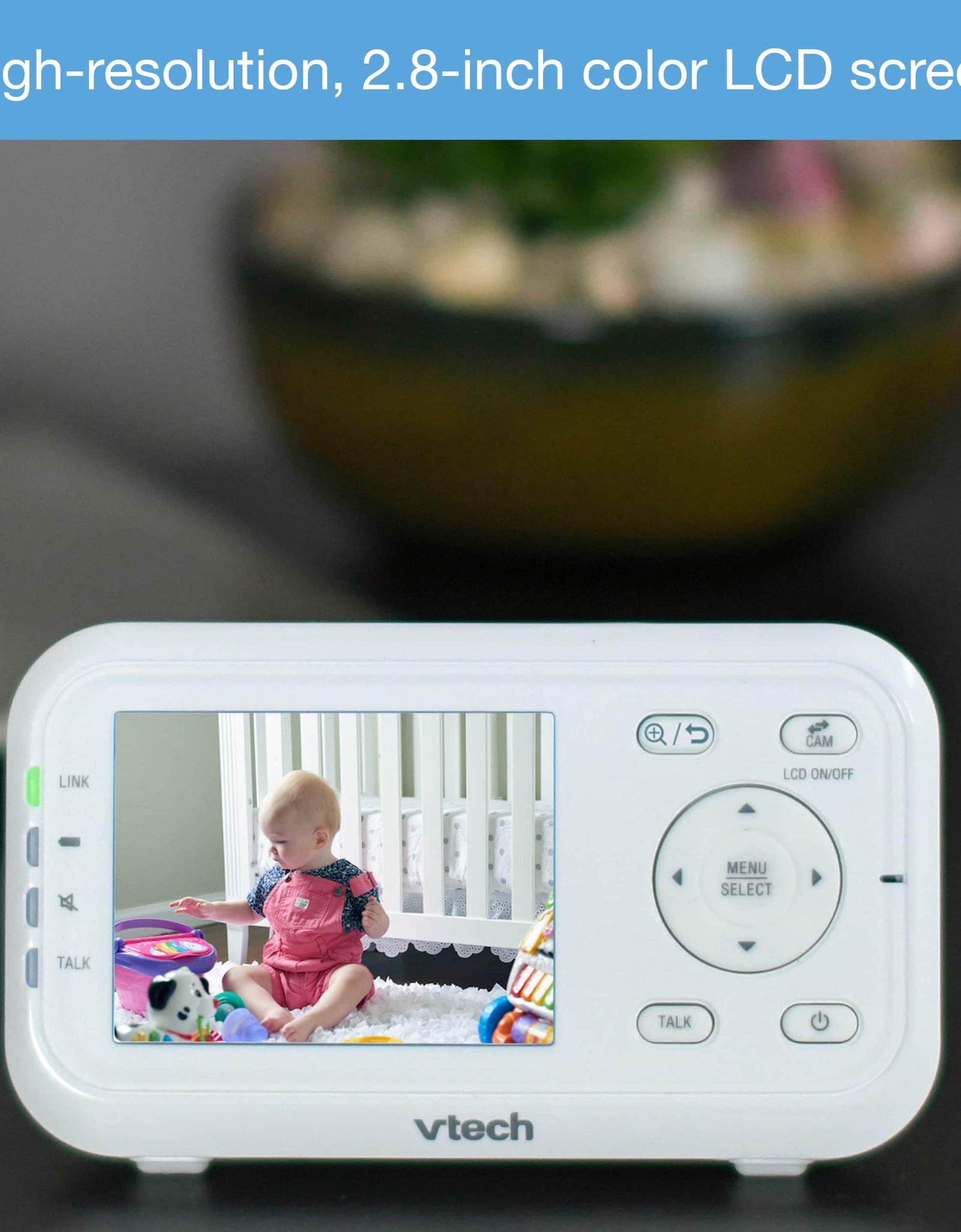 VTech 2.8" Digital Video Baby Monitor with Full-Color and Automatic Night Vision