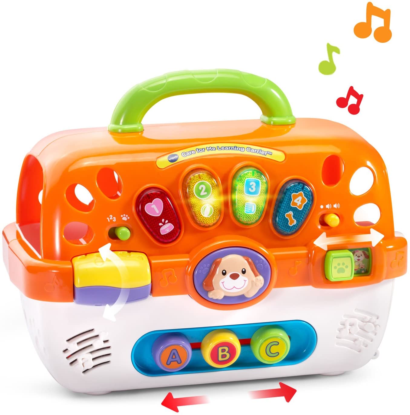 VTech Care for Me Learning Carrier, Orange - Features 100+ songs, melodies, sounds and phrases