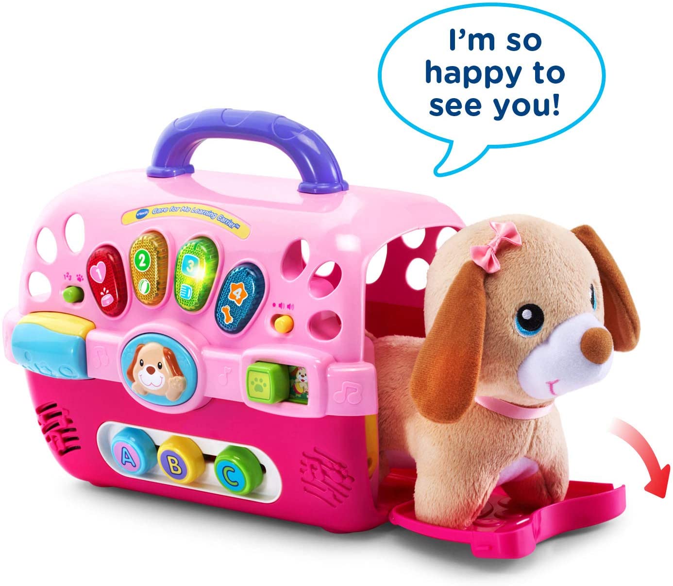 VTech Care for Me Learning Carrier, Pink - Features 100+ songs, melodies, sounds and phrases