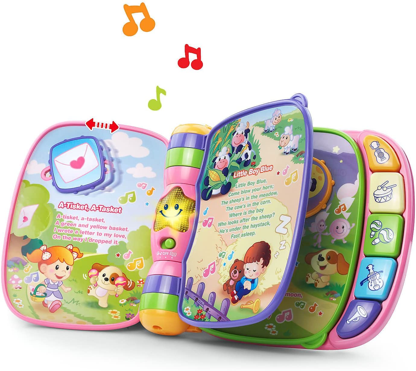 VTech Musical Rhymes Book, Pink -  Classic Nursery Rhymes
