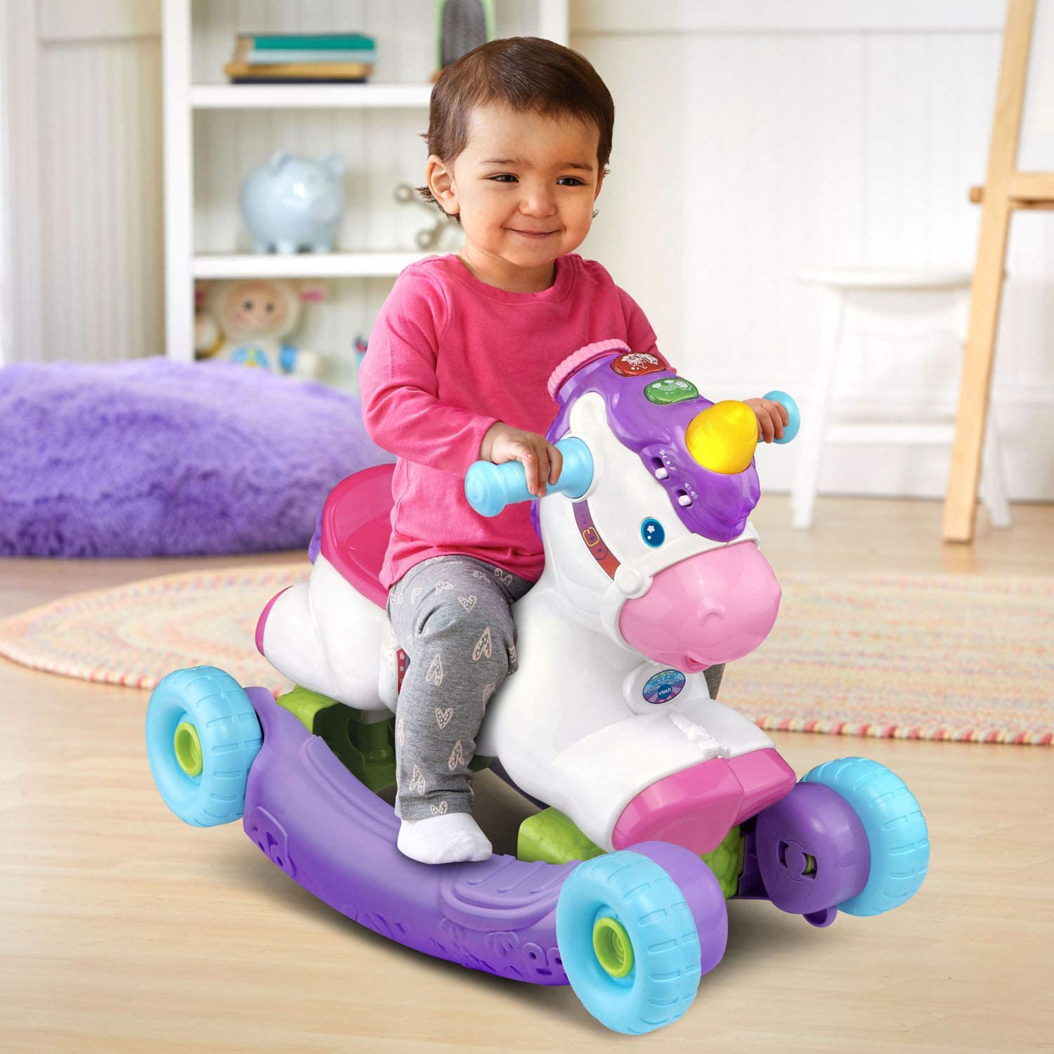 VTech Prance and Rock Learning Unicorn - Rock and Ride