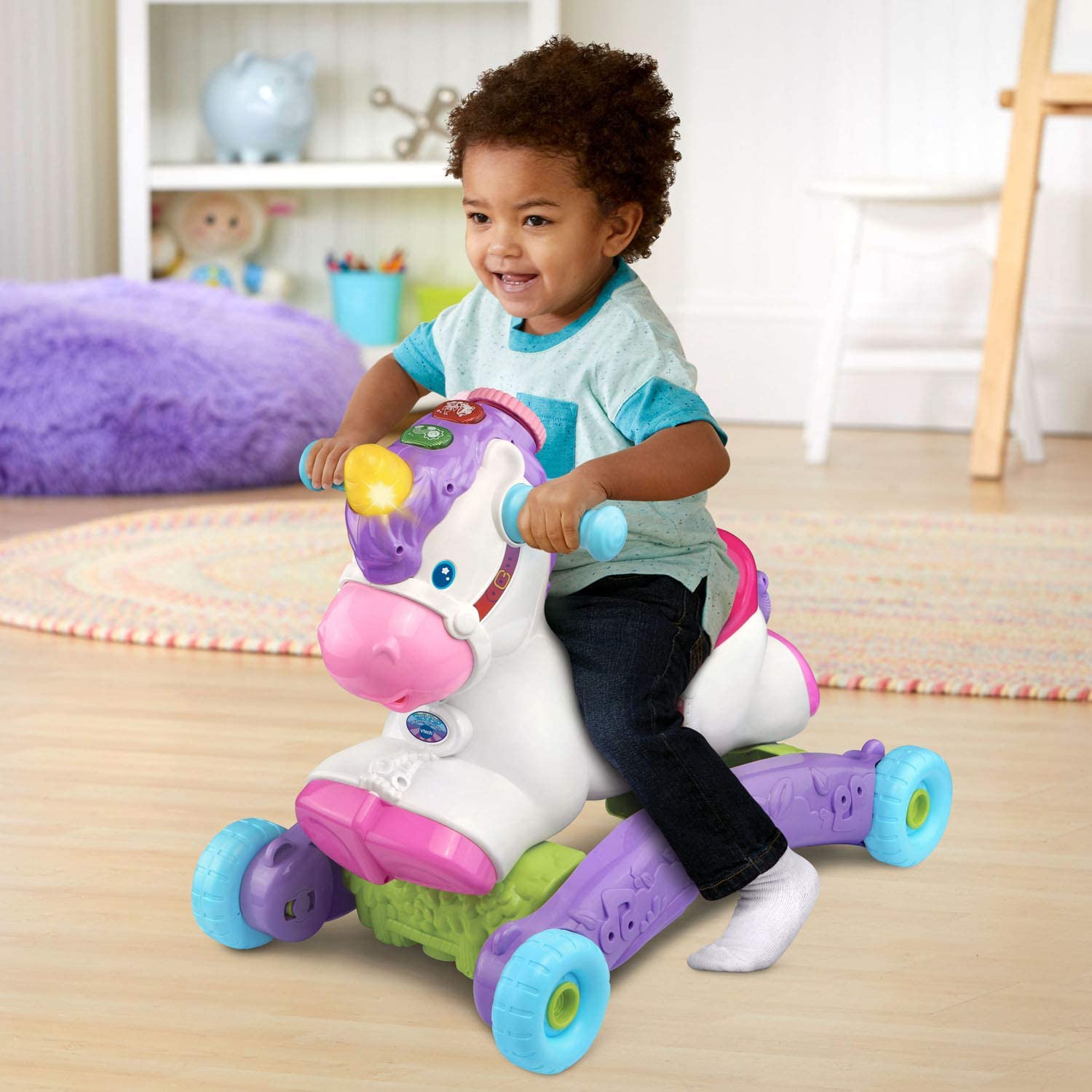 VTech Prance and Rock Learning Unicorn - Rock and Ride