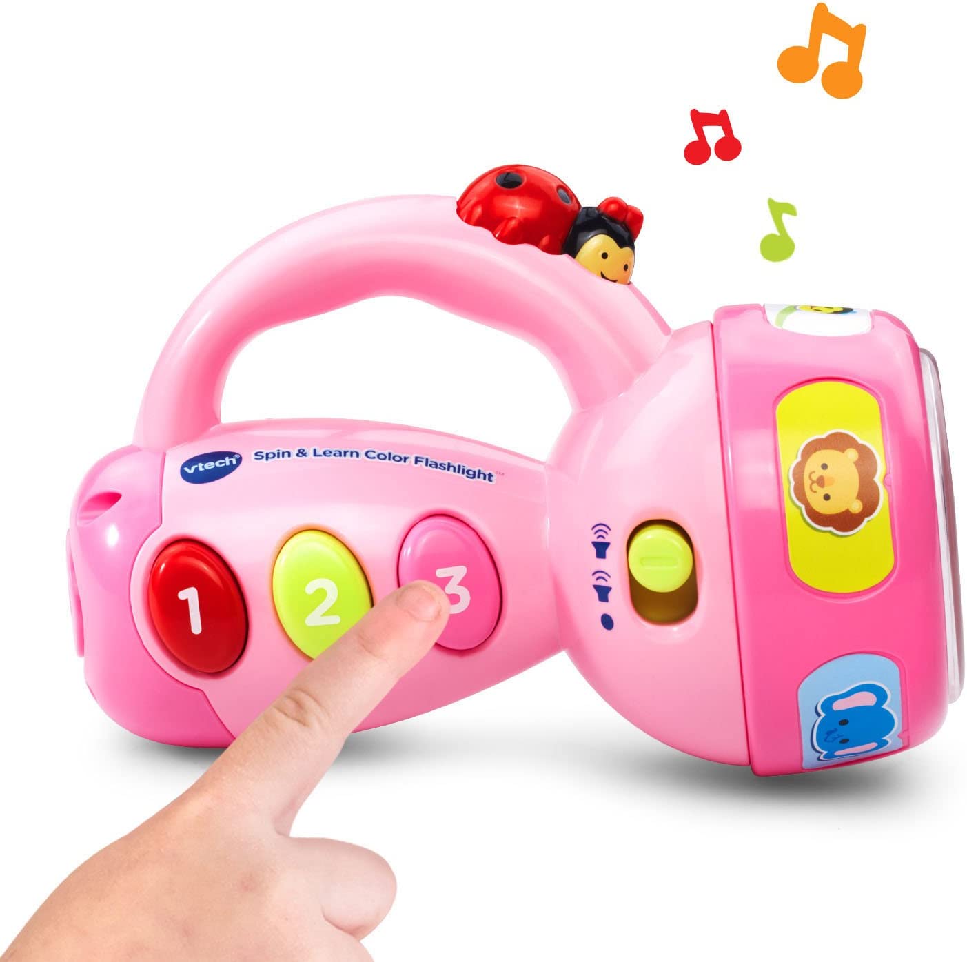 VTech Spin and Learn Color Flashlight, Pink - for Infants and Toddlers Ages 1 to 3 Years