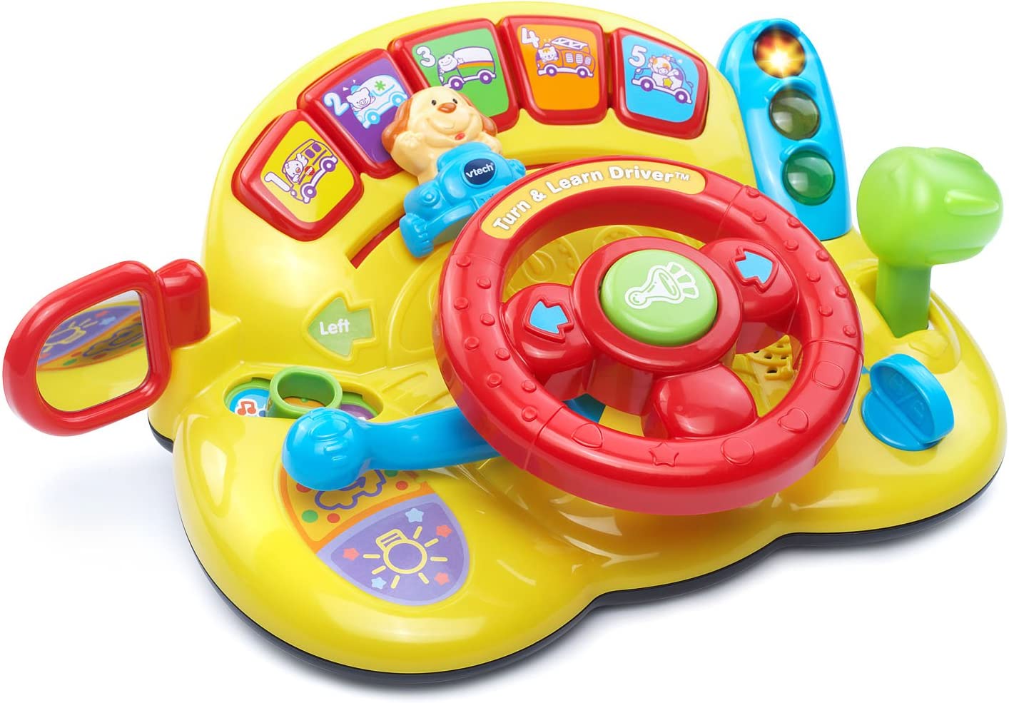 VTech Turn and Learn Driver, Yellow - Educational Toy
