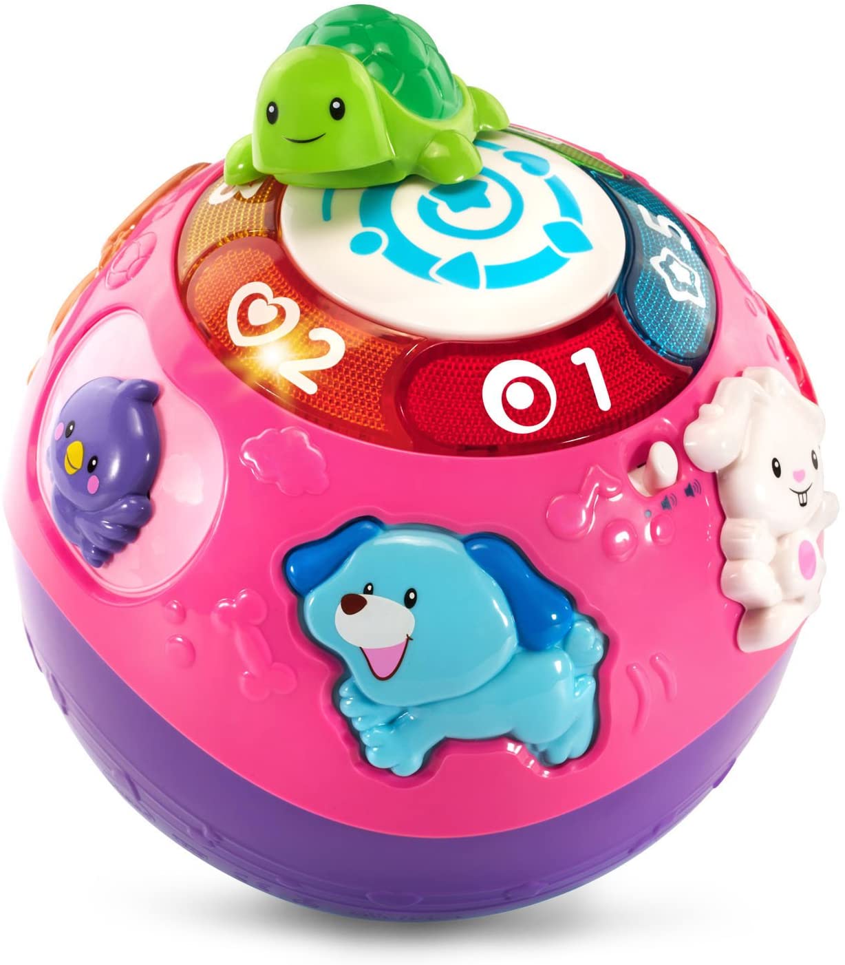 VTech Wiggle & Crawl Ball, Purple - with The Animal Friends