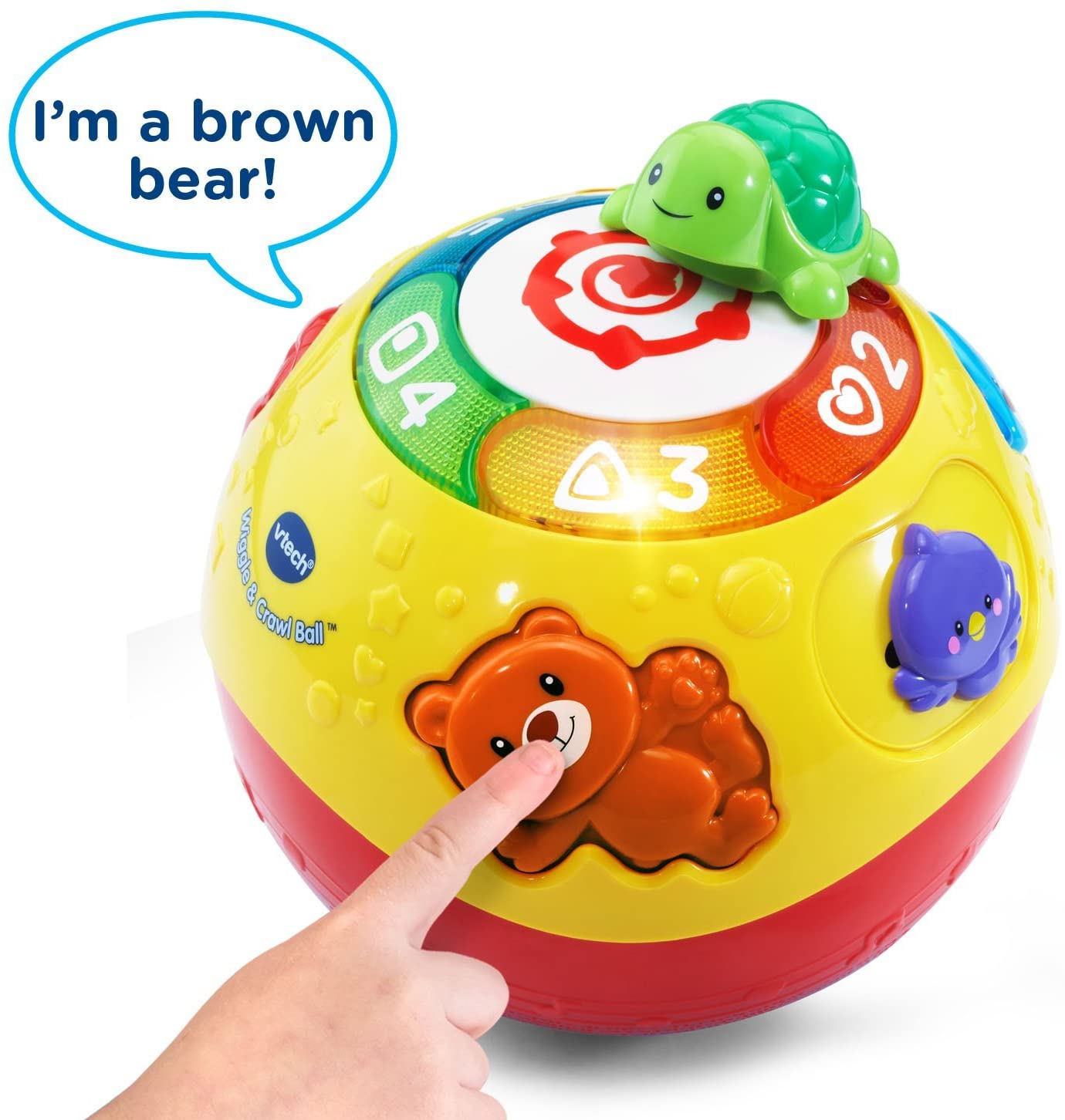 VTech Wiggle and Crawl Ball, Multicolor - with The Animal Friends