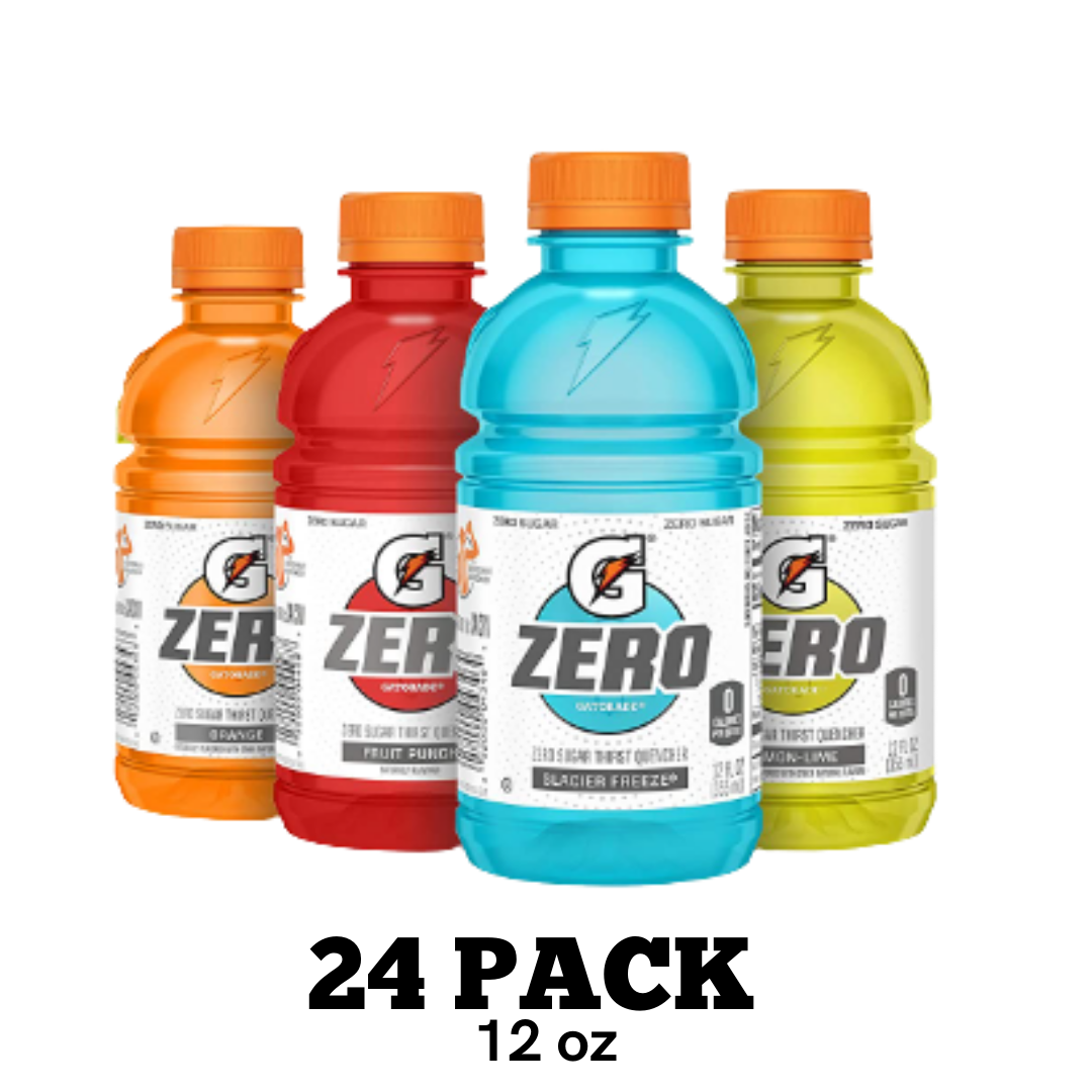 Gatorade Zero Thirst Quencher, 4 Flavor Classic Variety Pack,12 Ounce - 24 Pack