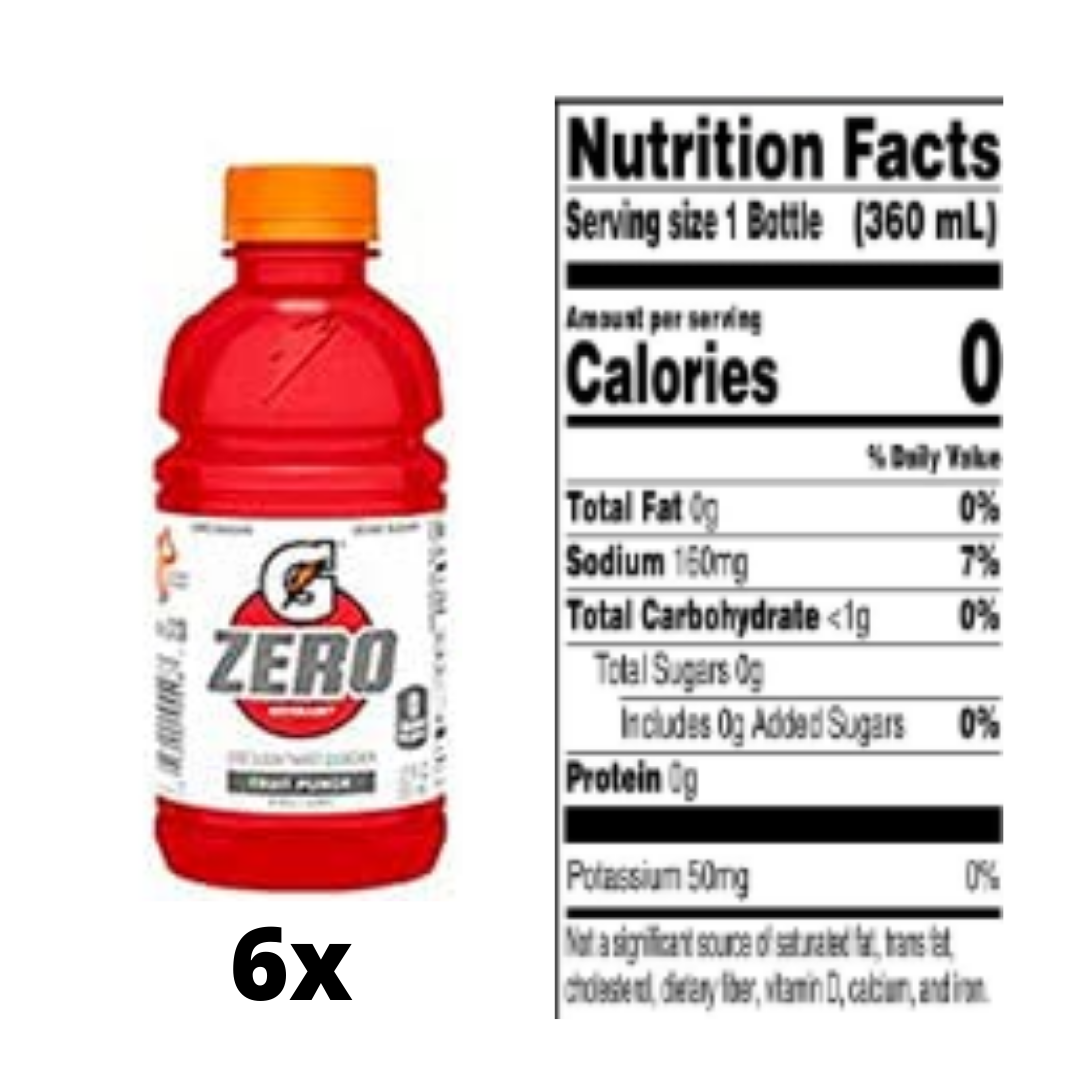 Gatorade Zero Thirst Quencher, 4 Flavor Classic Variety Pack,12 Ounce - 24 Pack