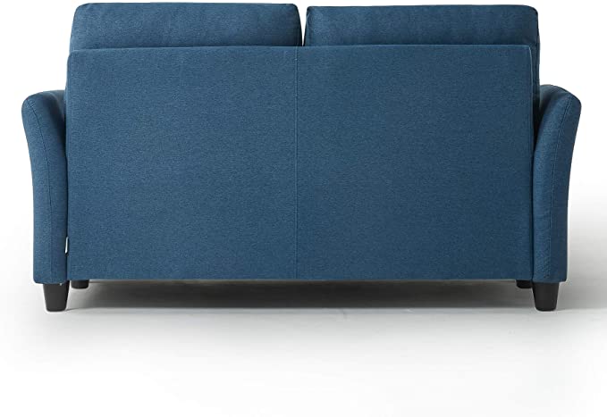 ZINUS Ricardo Loveseat Sofa / Tufted Cushions / Easy, Tool-Free Assembly, Lyon Blue