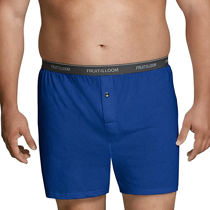 Fruit of the Loom Men's Tag-Free Boxer Shorts, Big man Boxer Shorts