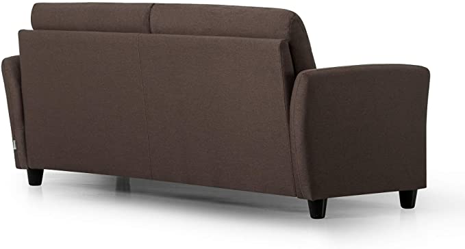 ZINUS Ricardo Sofa Couch / Tufted Cushions / Easy, Tool-Free Assembly, Chestnut Brown