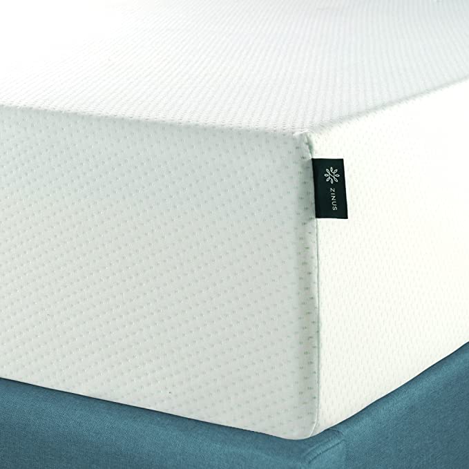 Zinus 10 Inch Green Tea Memory Foam Mattress / CertiPUR-US Certified / Bed-in-a-Box / Pressure Relieving, Full