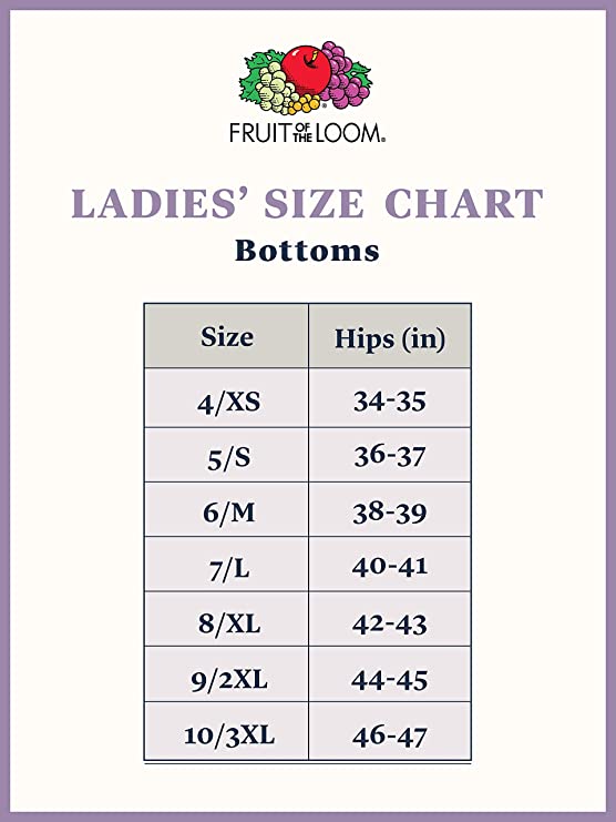 Fruit of the Loom Women's Beyondsoft Underwear, Regular Size