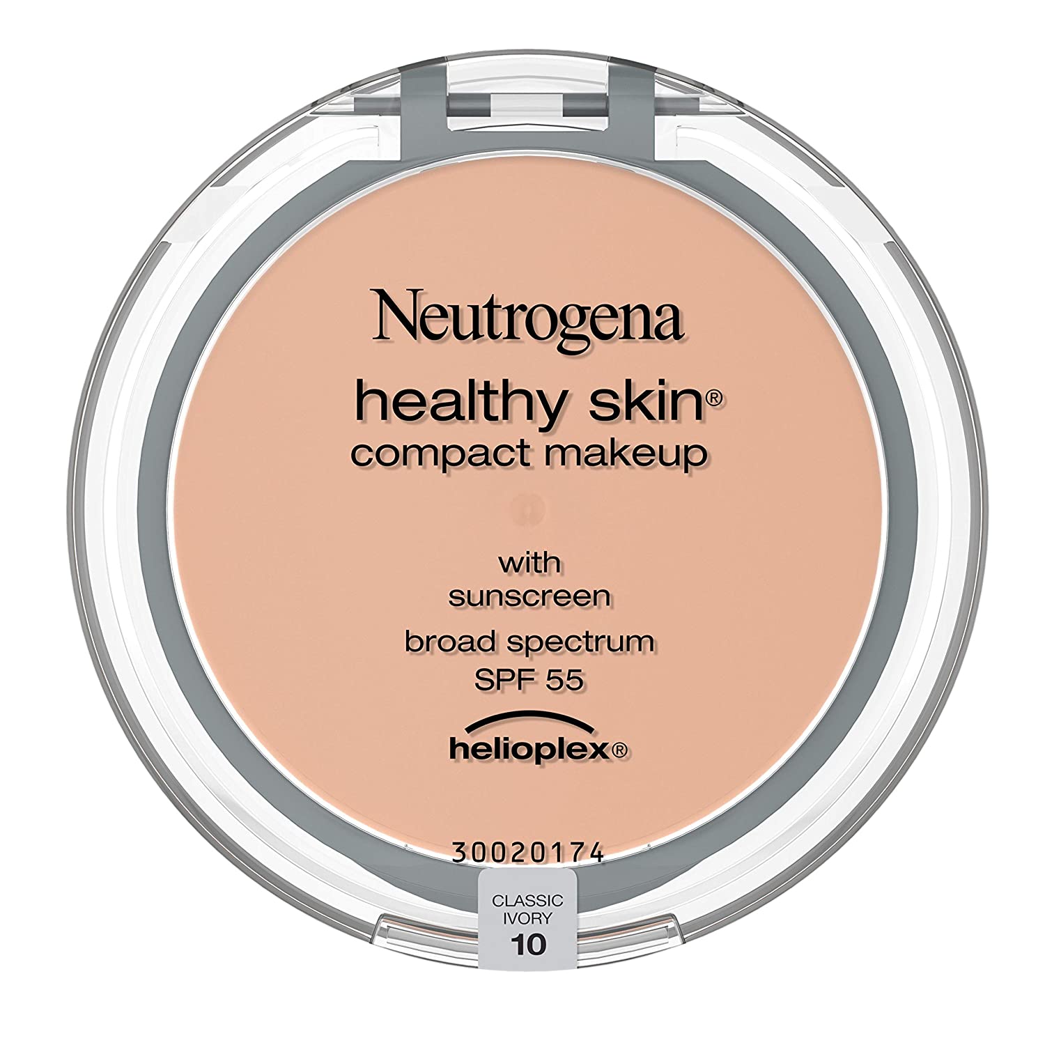 Neutrogena Healthy Skin Compact Lightweight Cream Foundation Makeup with Vitamin E Antioxidants, Non-Greasy Foundation with Broad Spectrum SPF 55