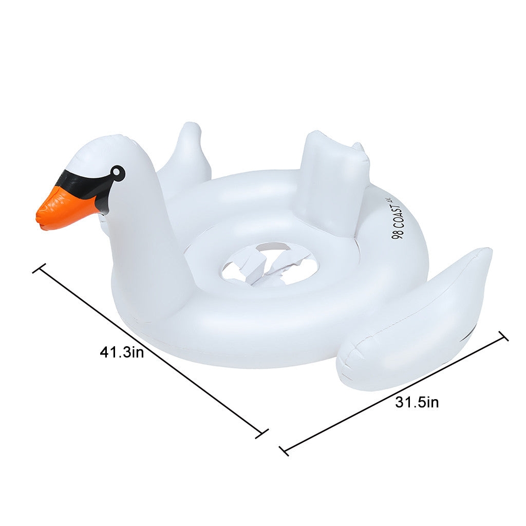 Summerella Swan,  Inflatable Swan Lap Pool Floats for Kids Swim Rings Inflatable Pool Party Toys Boys Girls Summer Swimming Pool float  Beach Water Toys Party Supplies for Kids