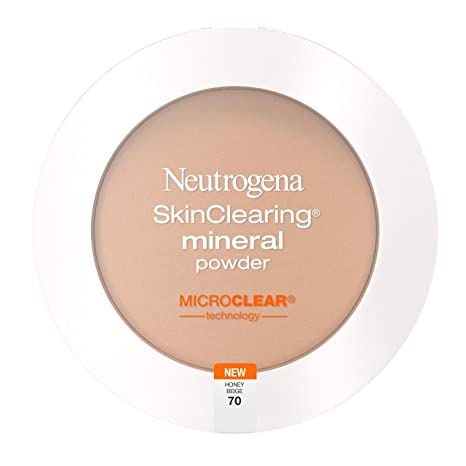 Neutrogena Skin Clearing Mineral Acne-Concealing Pressed Powder Compact, Shine-Free & Oil-Absorbing Makeup with Salicylic Acid to Cover, Treat, & Prevent Breakouts