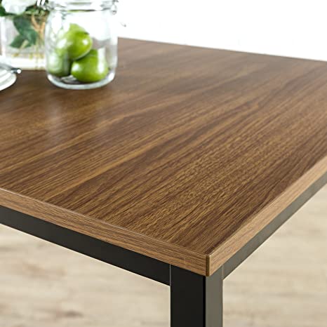 Zinus Dessa Modern Studio Collection Soho Dining Table / Office Desk / Computer Desk / Table Only, Brown