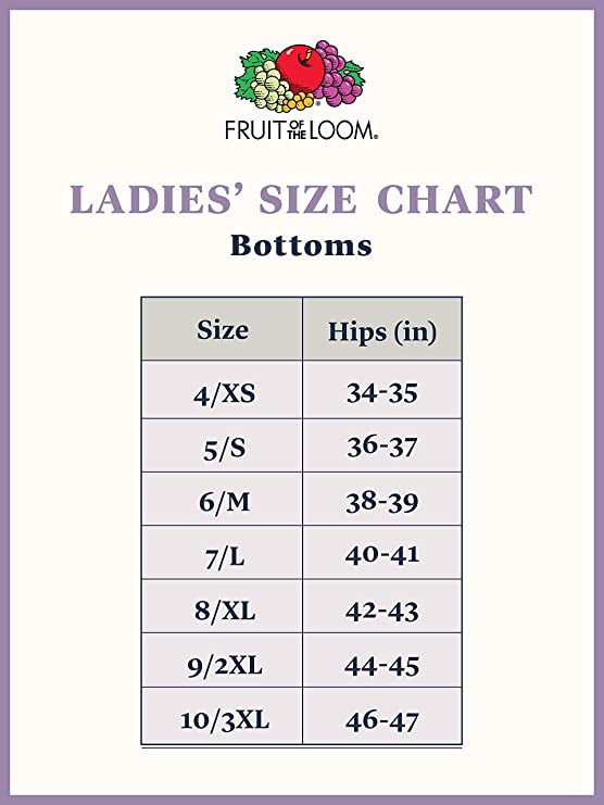 Fruit of the Loom Women's Breathable Underwear, Regular Size