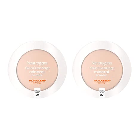 Neutrogena Skin Clearing Mineral Acne-Concealing Pressed Powder Compact, Shine-Free & Oil-Absorbing Makeup with Salicylic Acid to Cover, Treat, & Prevent Breakouts