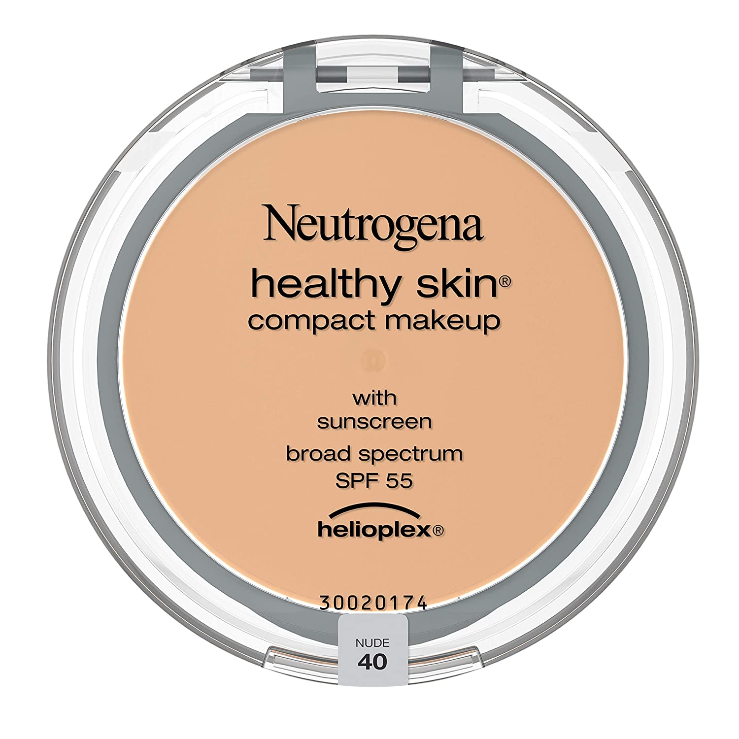Neutrogena Healthy Skin Compact Lightweight Cream Foundation Makeup with Vitamin E Antioxidants, Non-Greasy Foundation with Broad Spectrum SPF 55