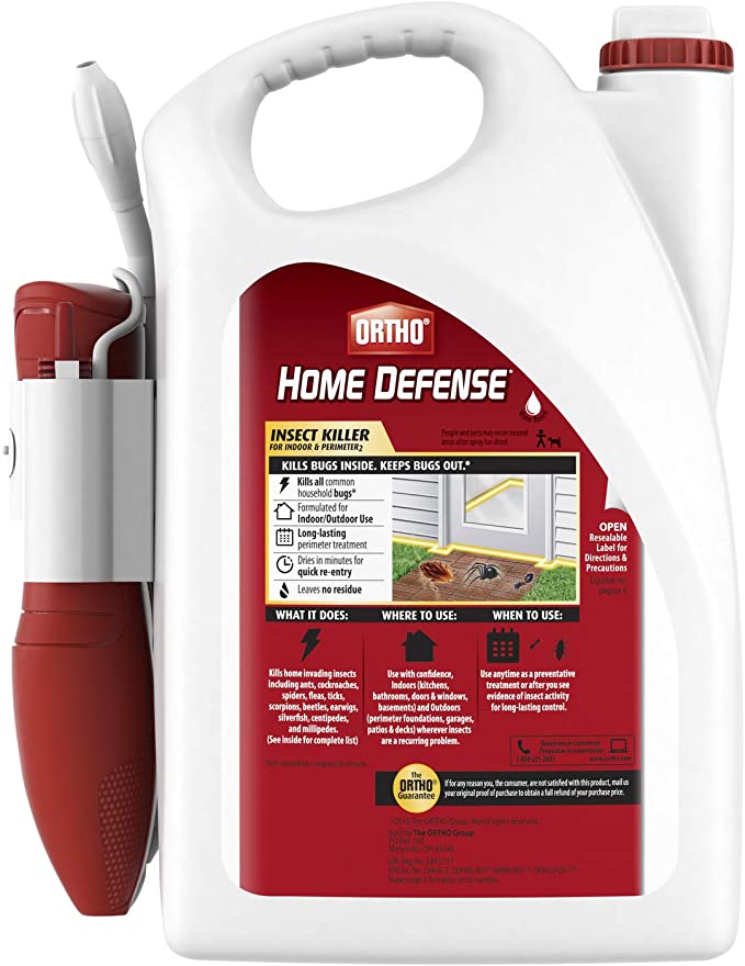 Ortho Home Defense Insect Killer for Indoor & Perimeter2 and Refill Bundle, 1.33 Gal (5 liters) each