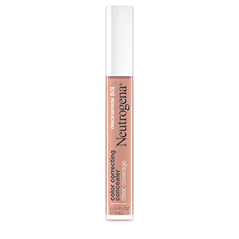 Neutrogena Clear Coverage Color Correcting Lightweight Face Concealer Makeup with Niacinamide & Green Pigment to Help Reduce Redness, 0.24 Fl Oz