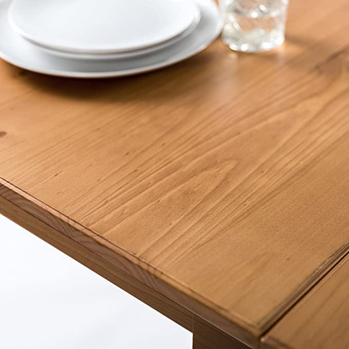 Zinus Provence Drop Leaf Wood Dining Table / Turned Legs / Natural