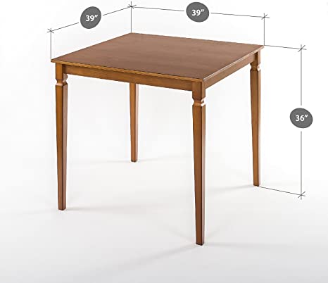 Zinus Drury Counter Height Square Wood Dining Table / Table Only